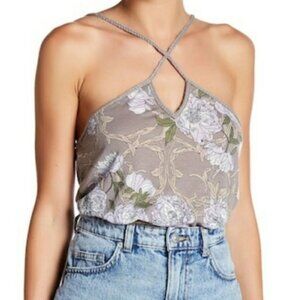 Wild Pearl Floral Braided Tank Top S